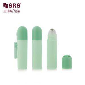 Quality RPPF 20ml Clean Round Flat Bottom PP PCR Recycled Material Certificate Roller Steel Ball Bottle With Dome Cap Bag Lanyard for sale