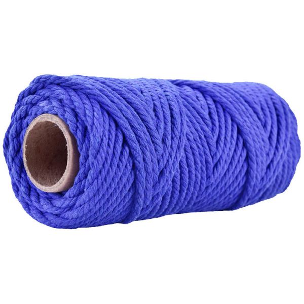 50m Dusty Pink Macrame Cord 5mm ISO9001 Pink Cotton Rope 3 Strands