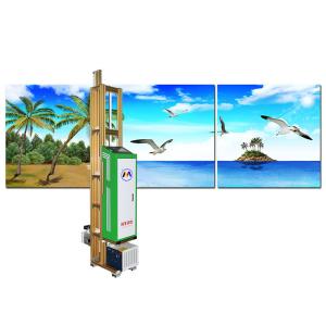 Quality Muticolor Highspeed Digital 2880dpi 3d Vertical Wall Printing Machine ZKMC for sale