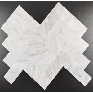 Natural Stone Herringbone Mosaic Tiles 300x300mm Self-Adhesive