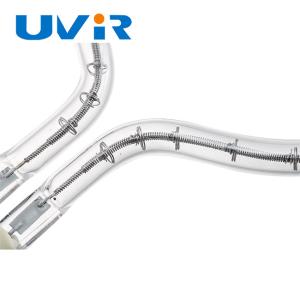 230V 1850W Clear Quartz Tube Ring Infrared Lamp