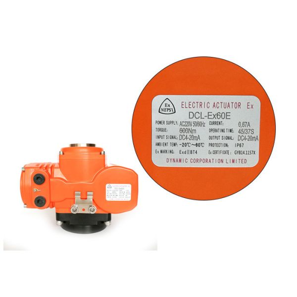 Buy Quarter Turn Explosion Proof 600Nm AC220V Inching Electric Valve Actuator at wholesale prices