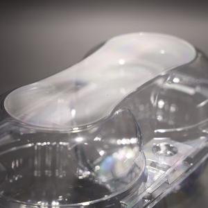 2-Compartment FAD Certified Transparent Food Packaging Plastic Container / Food