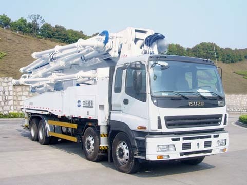 Buy Special Purpose Truck , Truck Mounted Concrete Boom Pump Multi - protection at wholesale prices