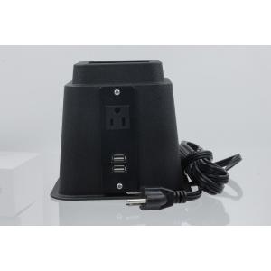 Stackable 223mm Height Adjustable Bed Risers With USB Outlet