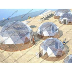Beach Transparent Geodesic Dome Tent Oem Waterproof With Floor Sytem