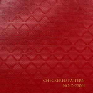 Checkered Pattern Wrapping Waterproof PVC Paper With Red Shows