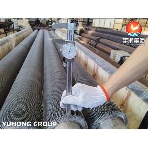 ASME SA312 TP304H SMLS HWF Serrated Fin Tube For Heat Exchanger