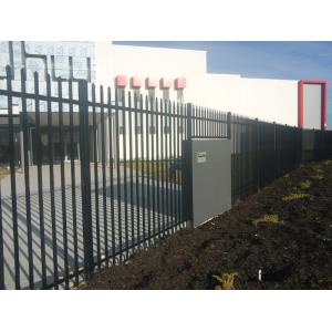 2100mm*2400mm Australia standard black garrison spear tubular steel fence