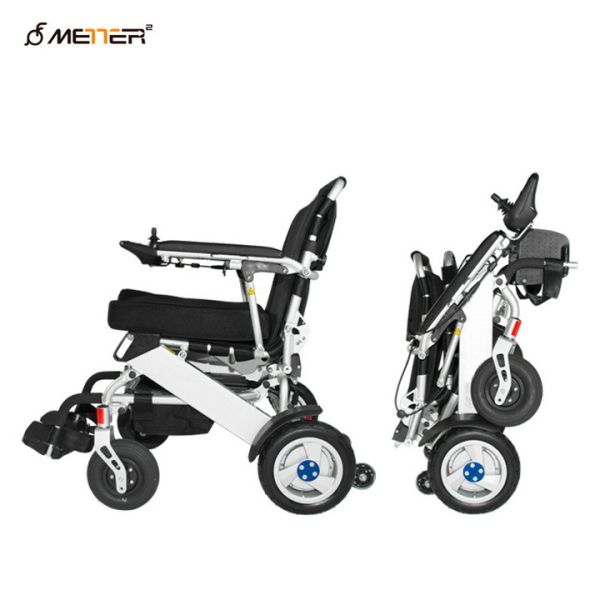 Buy FDA 125KG Load Portable Lightweight Folding Power Wheelchair at wholesale prices