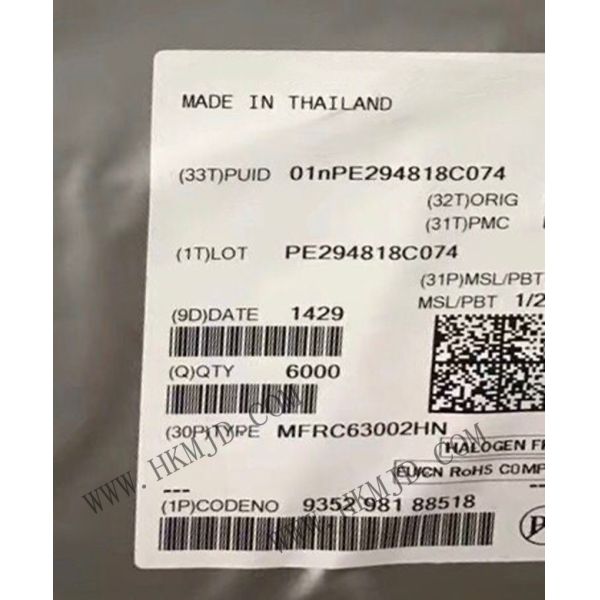 Buy Integrated Circuit Chip MFRC63002HN
 3V RFID Transponder IC 32-VFQFN
 at wholesale prices