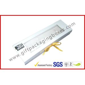 Foldable Offset Printed Rigid Gift Boxes With Window , Magnetic Flat Packing Wig