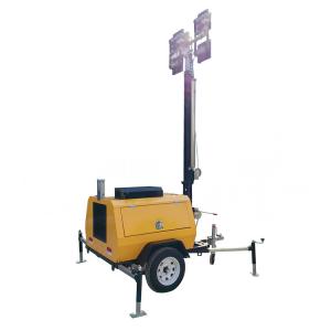 Diesel Light Tower With 4*400W LED Lamps For Road Construction Works