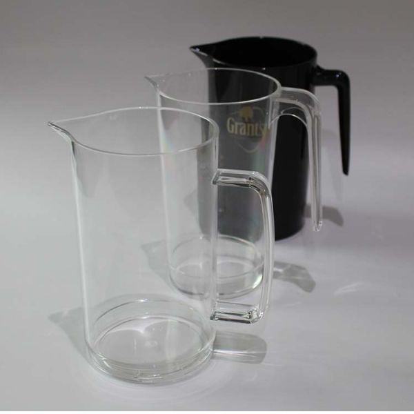 Heat Resistant Plastic Beverage Pitcher 29oz Plastic Juice Jug With Handle