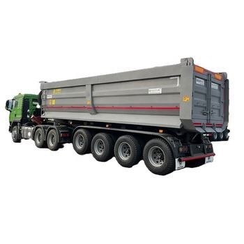 3 4 5 Axles used Sand Break Stone Rocky Scrap Yard Tipper Dump Semi Trailer For