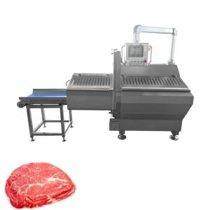 Horizontal Meat Portion Slice Cutting Machines For Frozen Beef With Sickle Blade
