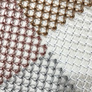 Environmental Protection Easy Molding Construction Metal Mesh Ceiling