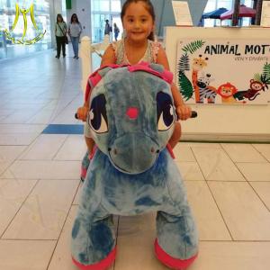 Quality Hansel amusement ride on electronic plush motorized riding animals for sale