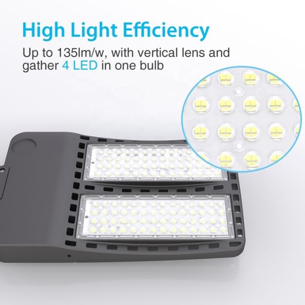 Time Control Outdoor LED Street Lights 300W Big Power Die casting Aluminium Shell