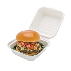 Compostable disposable eco-friendly clam shell burger customized disposable food