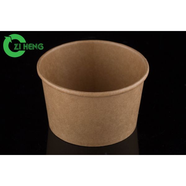 Buy Food Grade Kraft Paper Salad Bowl 12oz Disposable Biodegradable at wholesale prices