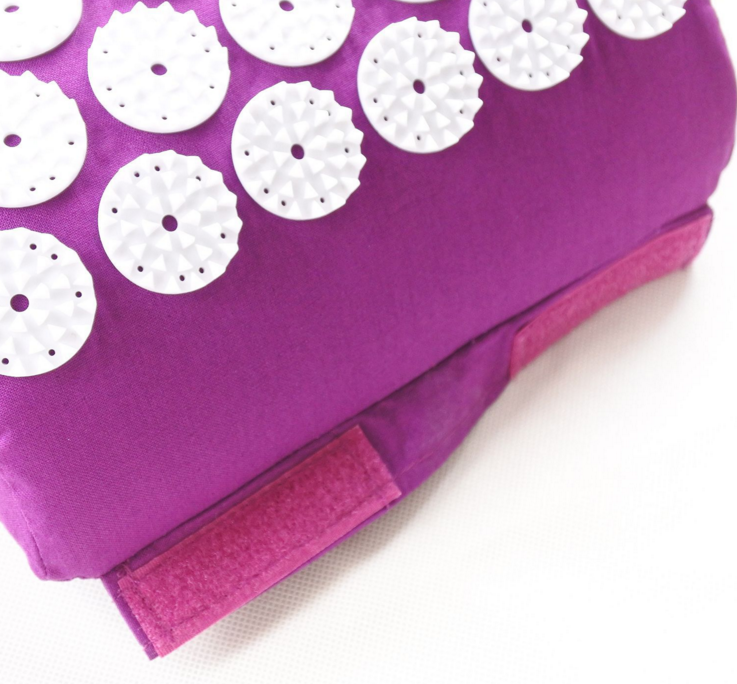 ABS Eco Acupressure Mat And Neck Pillow Set Plastic Spike Acupressure Pillow