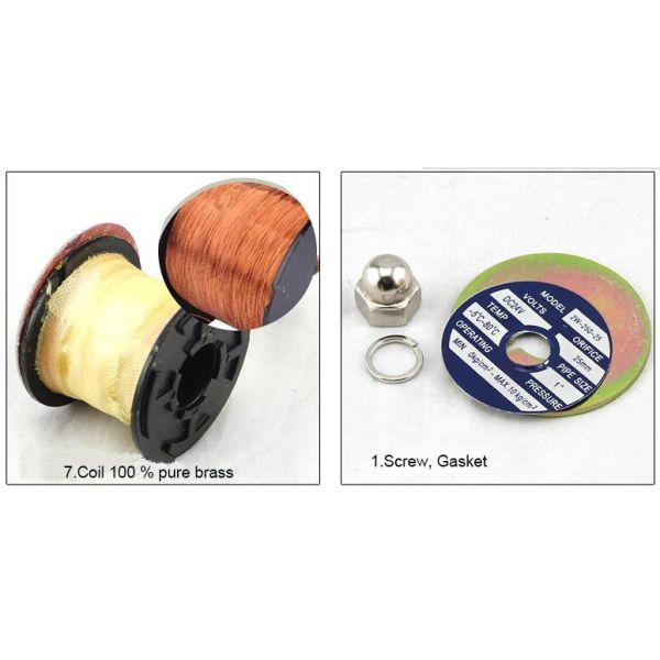 Brass Stainless Steel Normally Closed 2/2 Way 3/8 Solenoid 12v Water Valve