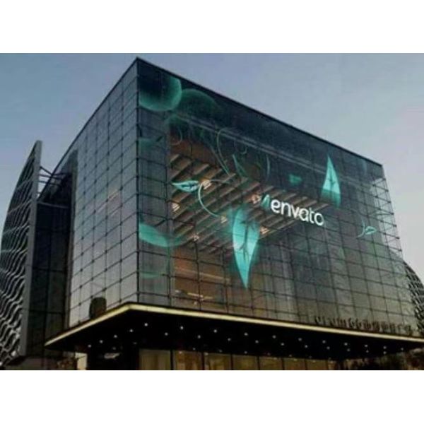 Buy LED Glass Curtain Wall Smartphone App Controlled for Customizable Color and Adjustable Brightness at wholesale prices