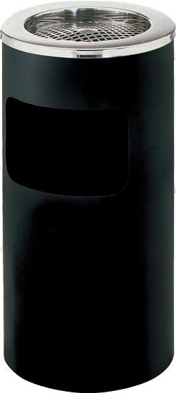 Buy Large Side Opening Rustproof Metal Waste Bin With Ashtray at wholesale prices