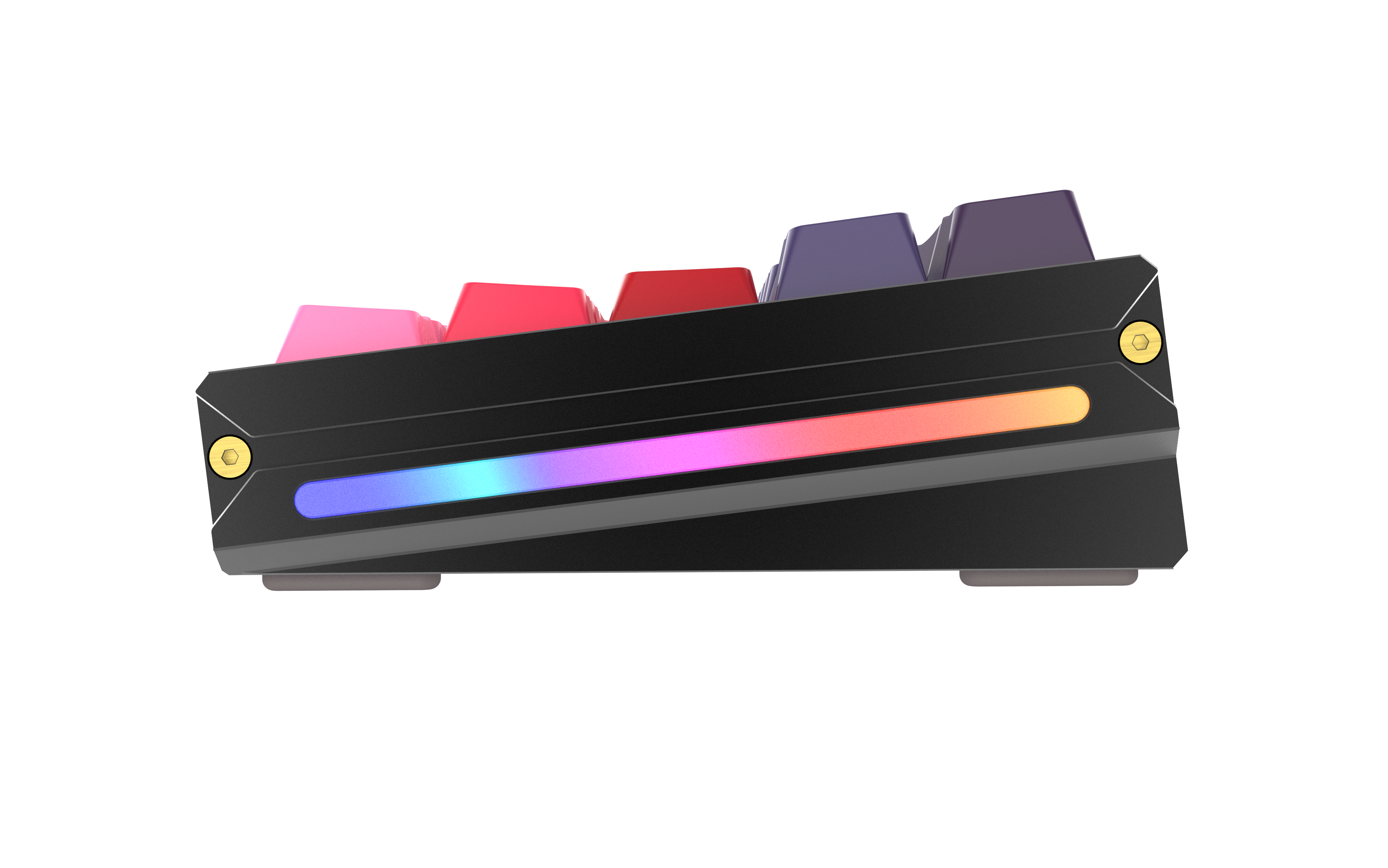 Full Size Magnetic Axis Keyboard with OEM Keycap Profile and Programmable Keys for Enhanced Typing Experience