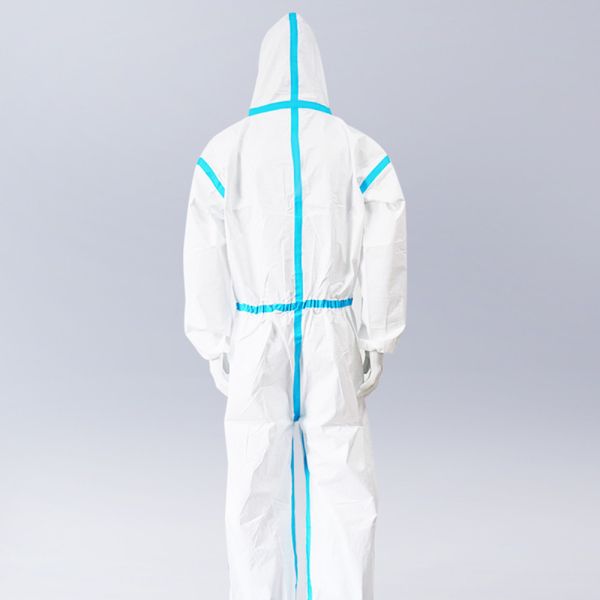 Buy Against Viruses Disposable Medical Coverall Safety Suit Moisture Permeable at wholesale prices