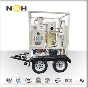 Trailer Mounted Transformer Oil Filtration System , 550KV 800KV Transformer Oil Treatment