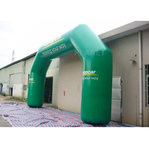 Green Custom Inflatable Arch / Inflatable Start Finish Arch Wind Resistance