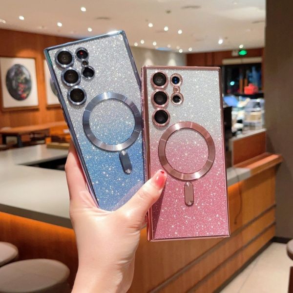 Buy TPU Electroplate Magsafe Magnetic Mobile Case Skin Friendly For IPhone Samsung at wholesale prices