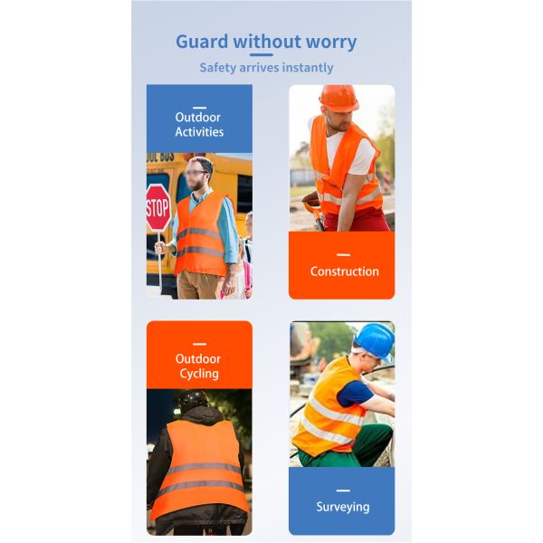 Security Motorcycle Roadside Safety Kit Working Polyster Reflective Safety Vest