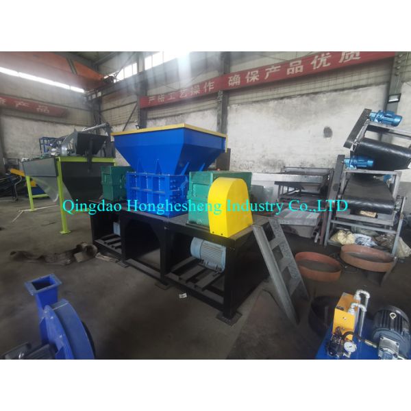 High Capacity Double Shaft Shredder Long Life Plastic Bottle Metal Shredder