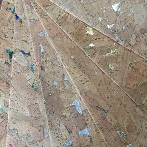 Shoe Accessories Thin Leather Fabric , Fashion Leather Fabric Environmental