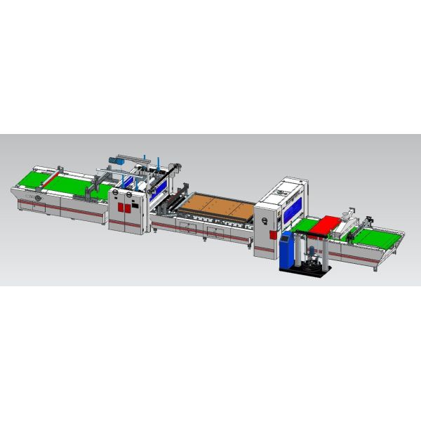 1300mm HPL Acrylic Coating Laminating Machine Auto Cutter Coating Laminating