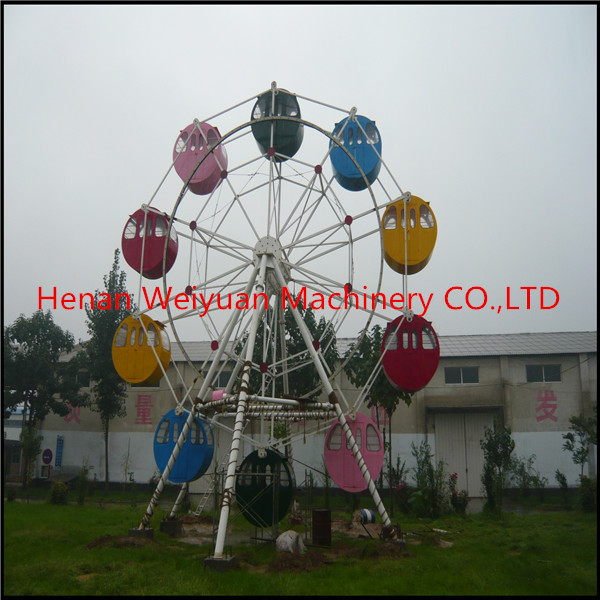 Buy 10 cabins kids mini amusement rides ferris wheel at wholesale prices