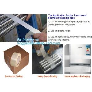 fiber reinforced filament tape,filament adhesive fibreglass mesh tape,Self