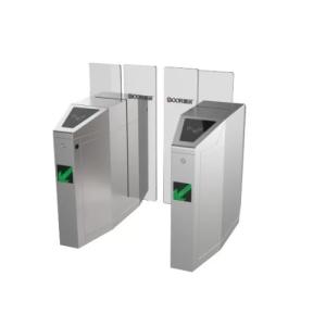 40W 550mm Width Cards Reader Glass Sliding Turnstile