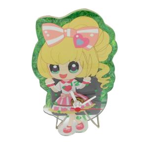 Battery Powered Household Anime Girl Alarm Clock Cartoon Time Clock Easy Maintenance