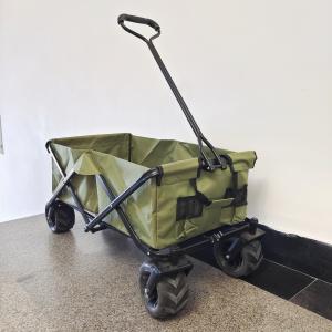 Wide Wheels Collapsible Beach Cart Multipurpose Camping Cart Folding Stroller