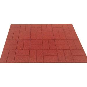 Rubber Paver 16"X16" For Racecourse Access And Step Stone And Walk Way Safety
