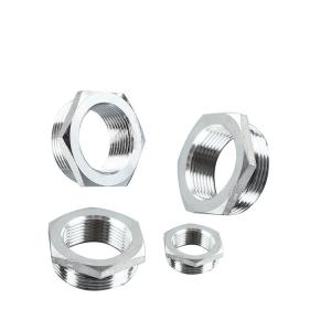 Nickel Plated Thread Reducer / Enlarger Stainless Steel Adapter Cable Gland NPT1