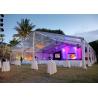 Elegant Banquet Wedding Party Tent Clear Roof Top Hot Dip Galvanized Steel for sale