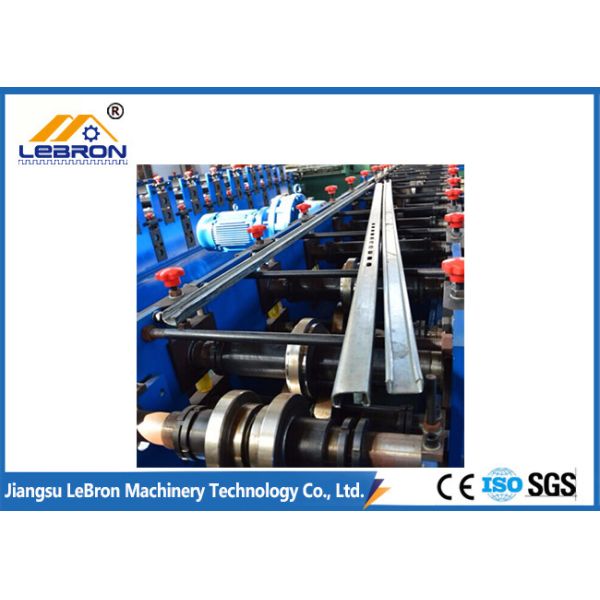 Buy PLC Control Automatic Solar Strut Roll Forming Machine Speed 12~18m/min Hydraulic Cut at wholesale prices