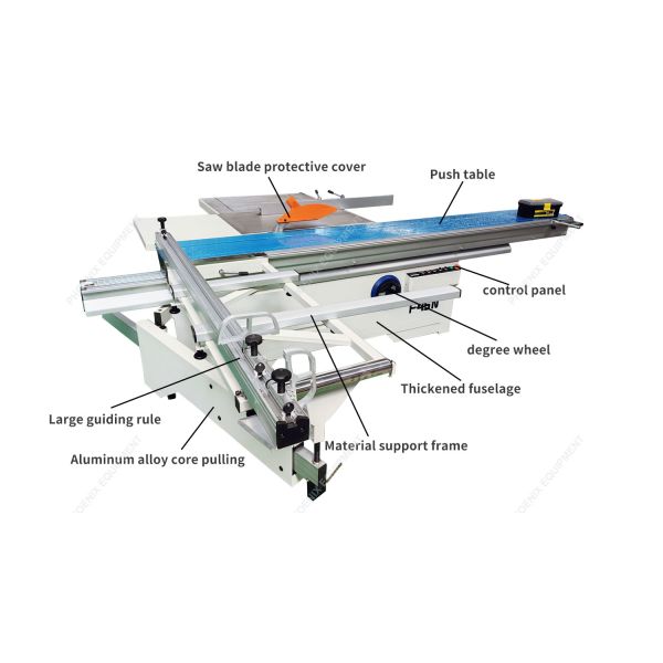 Horizontal Style F45N Precision Sliding Table Panel Saw for Manufacturing Chipboard