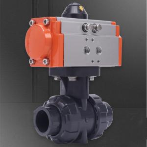 Air Actuated PVC Ball Valve Double Acting actuation Pneumatically Actuated