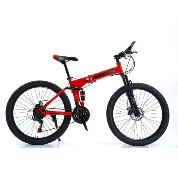 26 inch folding mountain bike with suspension 26" folding bike with disc brakes